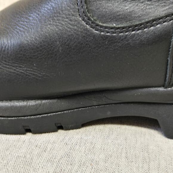 Hytest Mens Wellington Leather Work Boots Size 10 Slip Resistant Steel Toe - Picture 13 of 16